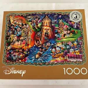 Disney Mickey’s Carnival- Silver Select 1000 Piece Ceaco  Jigsaw Puzzle